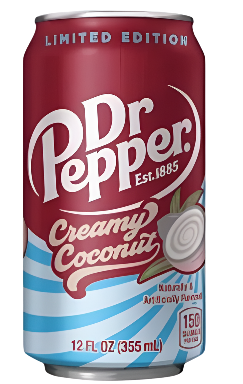 Dr Pepper Creamy Coconut 330ml - Tropical Soda | UK