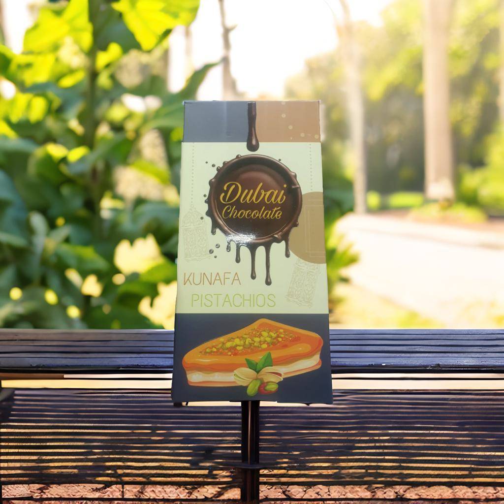 Dubai Kunafa Milk Chocolate Pistachio