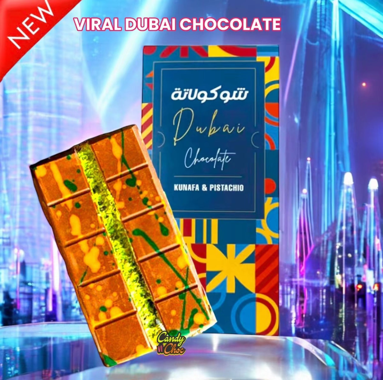 Dubai Milk Chocolate Kunafa Pistachio