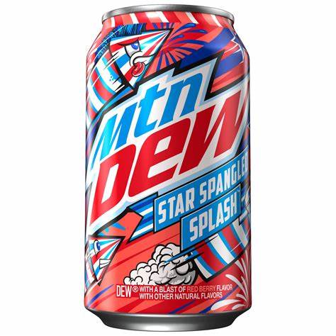 Mountain Dew Star Spangled Splash - 330ml Berry