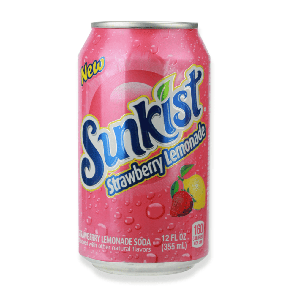 Sunkist Strawberry Lemonade - 330ml Berry Citrus
