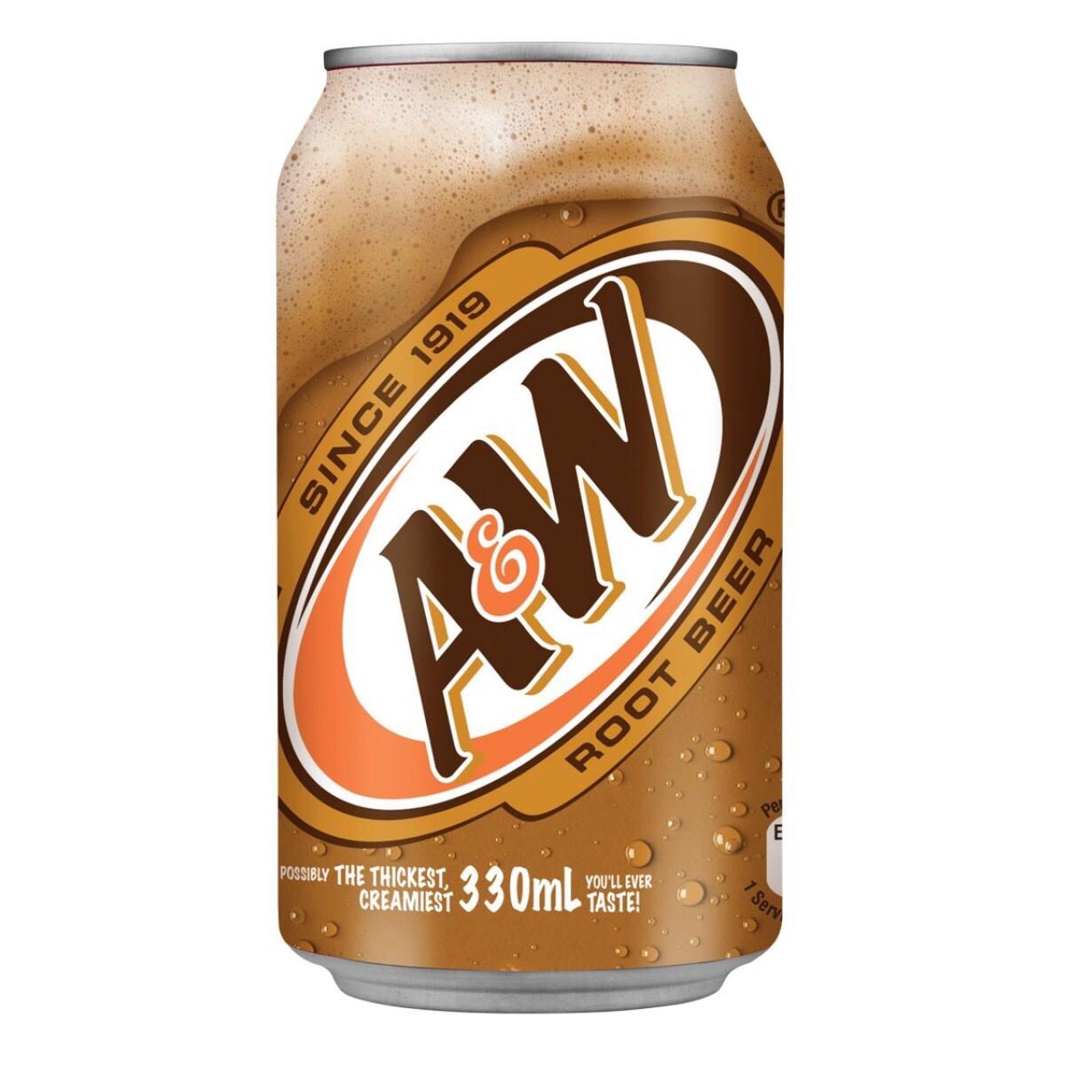 A&W Root Beer 330ml - Original Creamy Soda | UK
