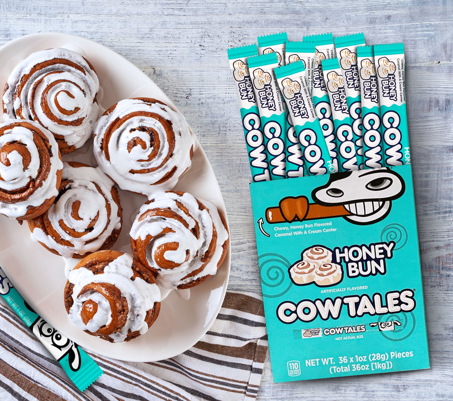 Cow Tales Honey Bun - 28g Caramel Cream