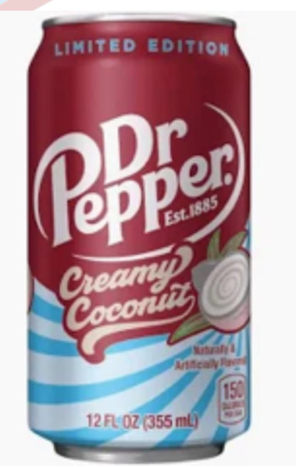 Dr Pepper Creamy Coconut 330ml - Tropical Soda | UK