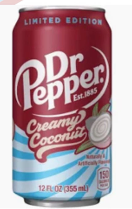 Dr Pepper Creamy Coconut 330ml - Tropical Soda | UK