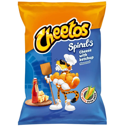 Cheetos Spirals Cheese and Ketchup 145g | Best Price | UK