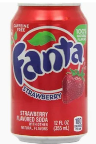 Fanta Strawberry 330ml - Sweet Berry Soda | UK