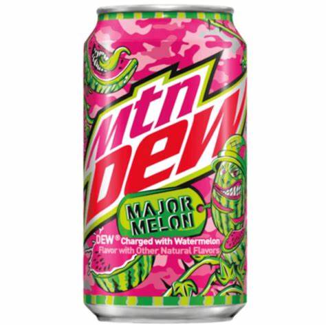 Mountain Dew Major Melon - 330ml Watermelon Soda