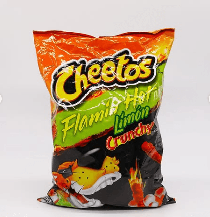 Cheetos Flamin Hot Limon Crunchy 226.8g Cheese Flavored Snacks