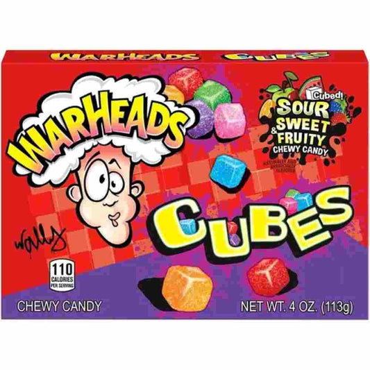 Warheads Chewy Cubes - 106g Extreme Sour