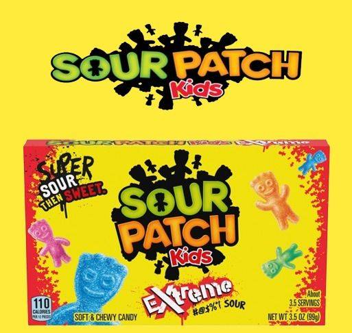 Sour Patch Kids Extreme soft and chewy candy92gm
